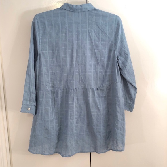 J. JILL Jacquard 3/4 Sleeve Elliptical Blouse NWT - Picture 3 of 8